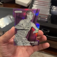 2014-15 Panini Prizm George Mikan Purple Die-Cut Prizm 87/139 #158 Lakers HOF picture