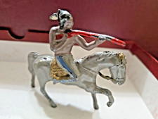 VINTAGE BARCLAY LEAD TOY FIGURE **#89 INDIAN ON HORSE WITH RIFLE** 1935 YEAR ** picture