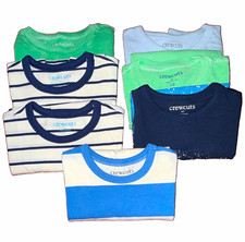 crewcuts Boys Size 10 T-Shirt Lot Short Sleeve Crew Neck Striped Multicolor picture