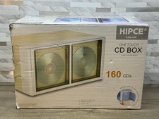 NEW HIPCE Touch Button 160 CD DVD Storage Box Auto Open Slide-Out Case -Silver picture