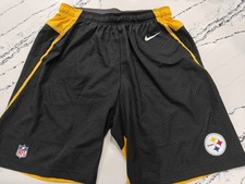 Nike Pittsburgh Steelers Training Shorts Size XL NFL Equipment Black Gold picture