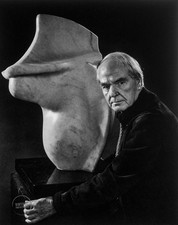 VTG Yousuf Karsh Print Henry Moore Sculptor Portrait Photogravure 1949 Mat 14x18 picture