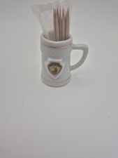 Vintage Souvenir Toothpick Holder From Texas With Original Toothpicks In Sealed picture