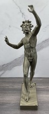 ROMAN SCULPTURE DANCING FAUN FROM POMPEII 14.4 INCH/365 MM, MUSEUM REPRODUCTION picture