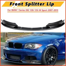 Front Bumper Lip Splitter Spoiler For 2007-2013 BMW E82 135i M Sport Carbon Look picture
