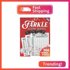 Farkle Score Sheets: 888 Large Score Pads for Scorekeeping - Farkle Score Cards picture