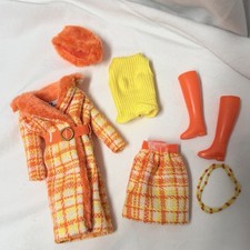 Barbie Made For Each Other Reproduction Fashion Outfit Mod Boots Necklace Hat picture