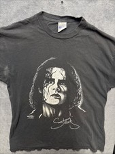 Vintage 1998 WCW Sting Face Men’s Wrestling Shirt Front Graphic Flawed picture