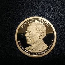 2013 S Woodrow Wilson Presidential Proof Dollar Gem Deep Cameo US Coin picture