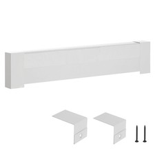 VEVOR 3 ft Baseboard Heater Covers Basic Series Standard for Bedroom White picture