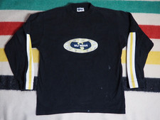 VTG 90s Wu Wear Sewn Patch Rap Faded Black USA Made L/S Tee T-Shirt Mens L picture