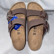 NEW Birkenstock Arizona Birko-Flor Mocha Brown Sandals Size EU40 picture