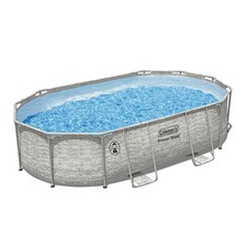 Coleman Power Steel Oval Above Ground Pool Set, Durable Steel Frame with picture