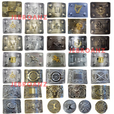 New Scottish Kilt Belt Buckles Various Designs Highland Celtic Thistle Buckles picture