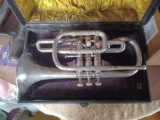 1920's C.G Conn Wunder Horn & Original Case picture