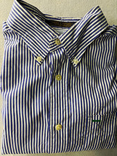 Tommy Hilfiger Golf Men’s M Regular Cotton Woven Striped Button-Down Shirt picture