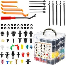 1240PCS Car Push Retainer Clips & Fasteners Kit – 32 Universal Sizes Nylon Bum picture