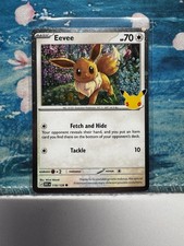 Eevee 116/128 Pokemon 2026 30th Celebration Cosmo Holo Near Mint picture