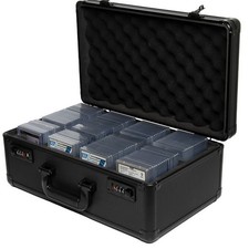 164 PSA Graded Card Storage Box 4 Slots Sports Card Holder Case Coded Lock picture