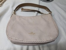 Coach Legacy Jacquard Sutton Biege Crossbody Hobo Handbag 67367 picture
