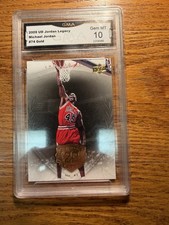 2009-10 Upper Deck Jordan Legacy Hall of Fame Michael Jordan #74 Graded 10 Gem picture
