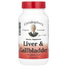 2 X Christopher's Original Formulas, Liver & Gallbladder, 415 mg, 100 Vegetarian picture