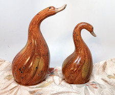 VTG Pumpkin Gourd Ducks Geese Figurines Statues Decor Fall / Autumn / Whimsy picture