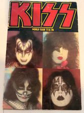 Kiss World Tour '77 & '78 ~ Original Concert Program Tour Book ~ Nice picture