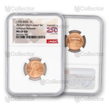 1776 - 2026 P (  Philadelphia ) Lincoln Shield Cent NGC 69 Advance Release picture