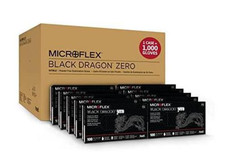 Microflex Black Dragon Powder Free Nitrile Exam Gloves - XL - Case, 1000 Gloves picture