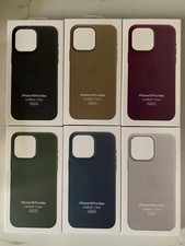 Magnetic Phone Case For iPhone 16 Pro Max Plus 16e Original Leather Case Magsafe picture