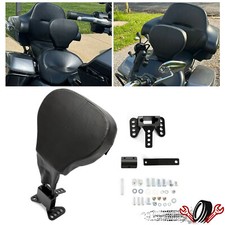 Black Adjustable Driver Rider Backrest For 2009-2023 Harley Davidson Touring picture