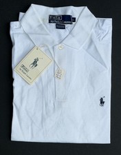 NWT Vintage 80-90’s White Ralph Lauren 100% cotton Polo Shirt – Men’s Large picture
