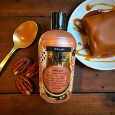Philosophy Praline Crunch Shampoo Shower Gel Bubble Bath Soap 16oz New picture