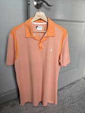 Izod Men's Orange Golf Polo Shirt Size Medium picture