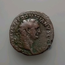 Domitian AD 81-96. Rome As Æ As Minerva picture