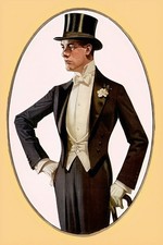 Elegant 1920s Fashion Poster - Art Deco Style - 24x36” RARE Reprint 🤯💯 picture
