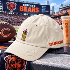 TRENDING Dunkin Chicago Bears 2026 Hat Cap – Embroidered Football Fan Hat picture