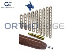 2.4mm Locking Straight Plates 4 to 12 Holes & 2.4mm LCP Screws(66 Pcs Titanium) picture