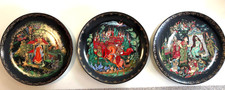 3 Bradford Russian Legends Collector Plates Paper Legend for Each Orig. Box picture