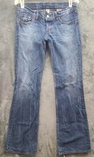Vtg Lucky Brand Lil Apache Jeans Womens 6 28 Blue Bootcut Made USA picture