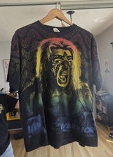 Vintage 1996 WWF Ultimate Warrior T-Shirt XL WWE Wrestling AOP picture