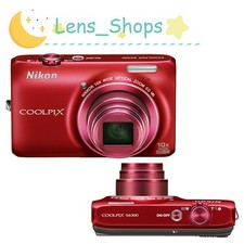Nikon COOLPIX S6300 Digital Camera 16.0MP 10x Optical Zoom Auto Focus Red picture