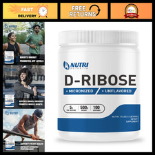 D-Ribose Powder Supplement - Unflavored Energy Booster, Gluten Free, 500g picture