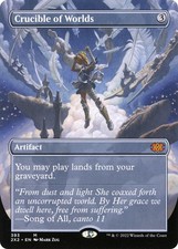 Crucible of Worlds (Borderless) #393 (NM) Double Masters 2022 (2X2) MTG picture