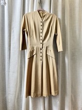 1940’s Handmade Metal buttons dress picture