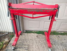 Red Manual Sheet Metal Bending Brake/Metal Bender on Stand with Casters picture