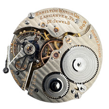 Vintage 16s 1926 Hamilton 21j Mechanical Railroad Pocket Watch Movement 992 USA picture