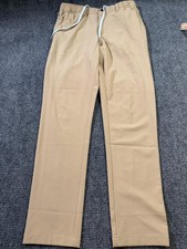 Chubbies Pants Mens Small Beige Khaki Elastic Waist Drawstring Casual Chino picture