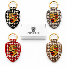 Porsche Crest Keyring Keychain Essential Multi Colors Pepita WAP0504060SWPP picture